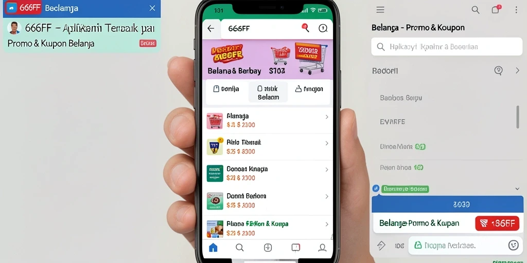 Tampilan antarmuka utama aplikasi 666FF yang menampilkan berbagai promo & kupon.