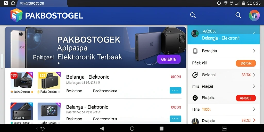 Antarmuka pengguna PAKBOSTOGEL yang menarik dan fungsional.