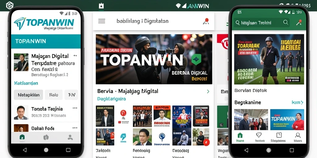 Antarmuka aplikasi TOPANWIN yang menarik dan informatif.