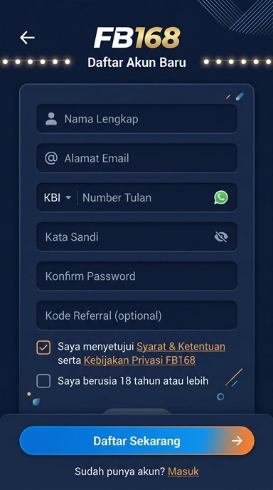 Panduan Lengkap Registrasi Akun fb168 untuk Android